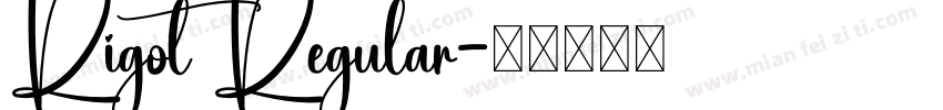 Rigot Regular字体转换
